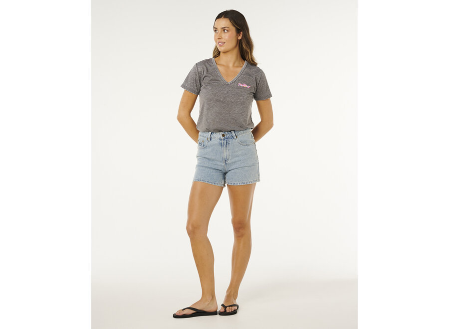 Rip Curl Layday Standard T-shirt Washed Black