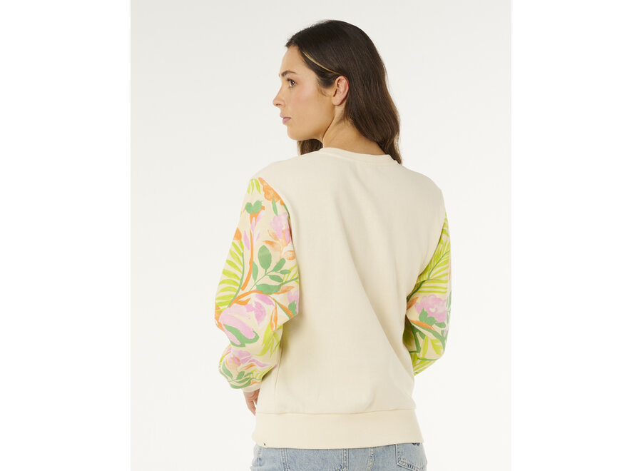 Rip Curl Molokaï Crew Fleece Off White