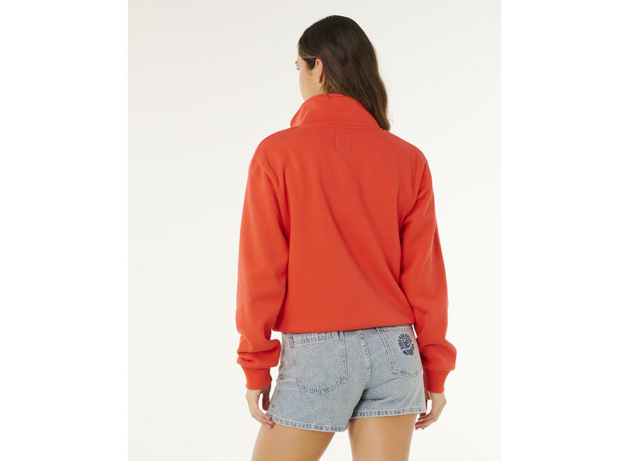 Rip Curl Rc Heart Half Zip Fleece Red