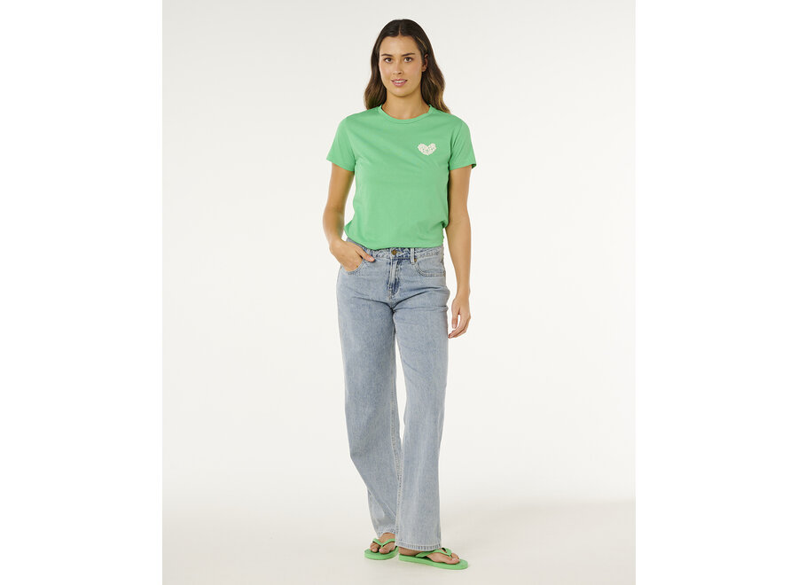 Rip Curl Rc Heart Logos T-shirt Green