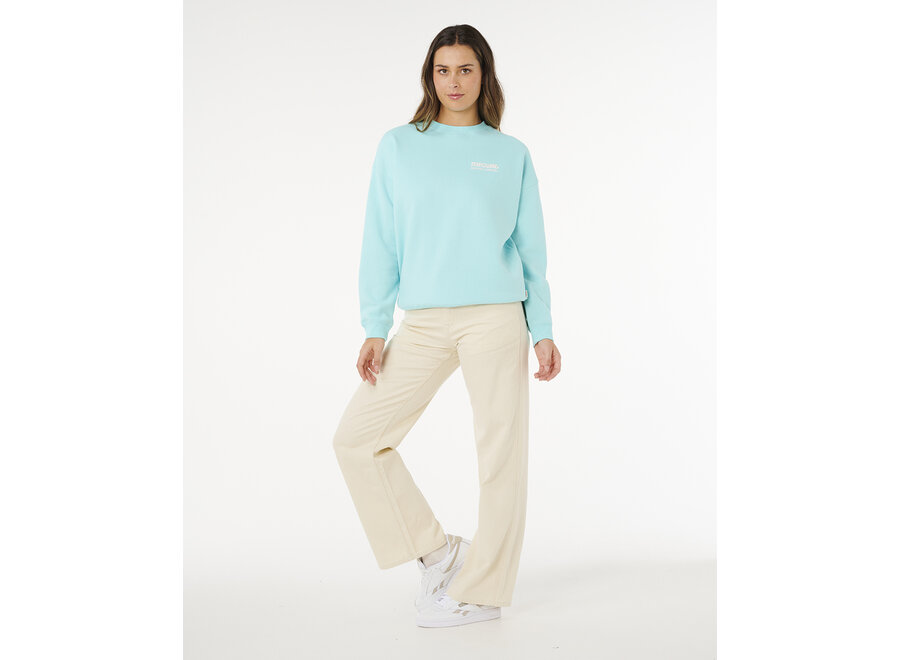 Rip Curl Surf Puff Inspired Crew Light Sea Blue