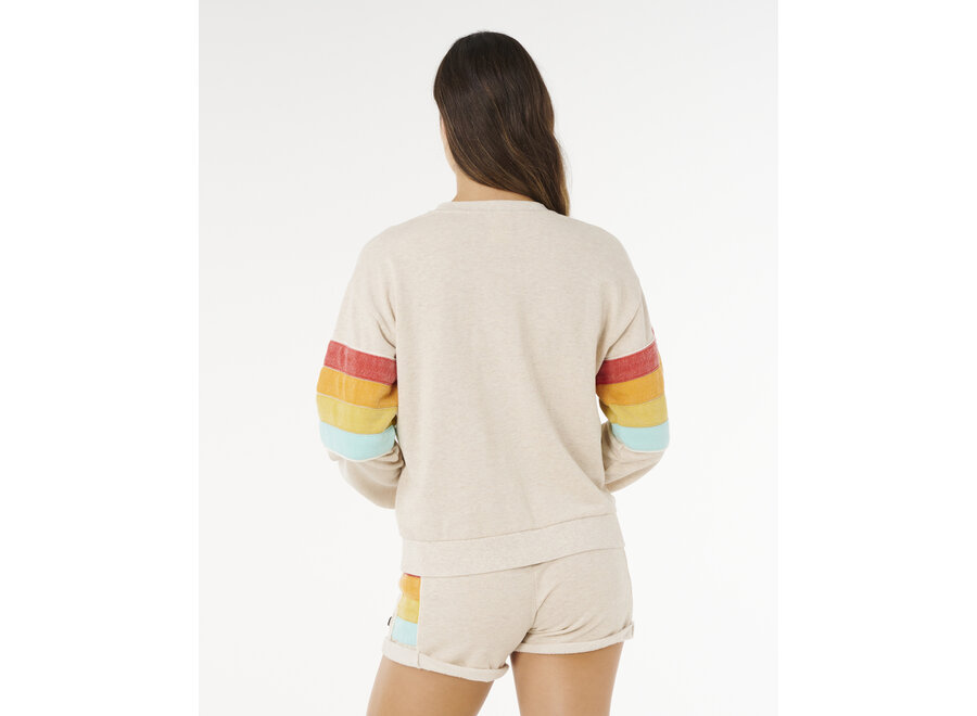 Rip Curl Surf Revival Relaxed Crew Oatmeal