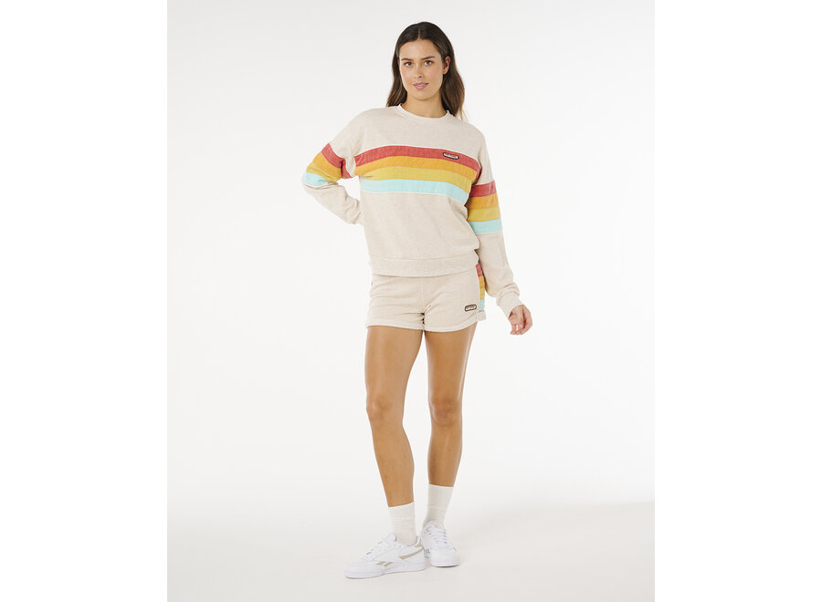 Rip Curl Surf Revival Relaxed Crew Oatmeal