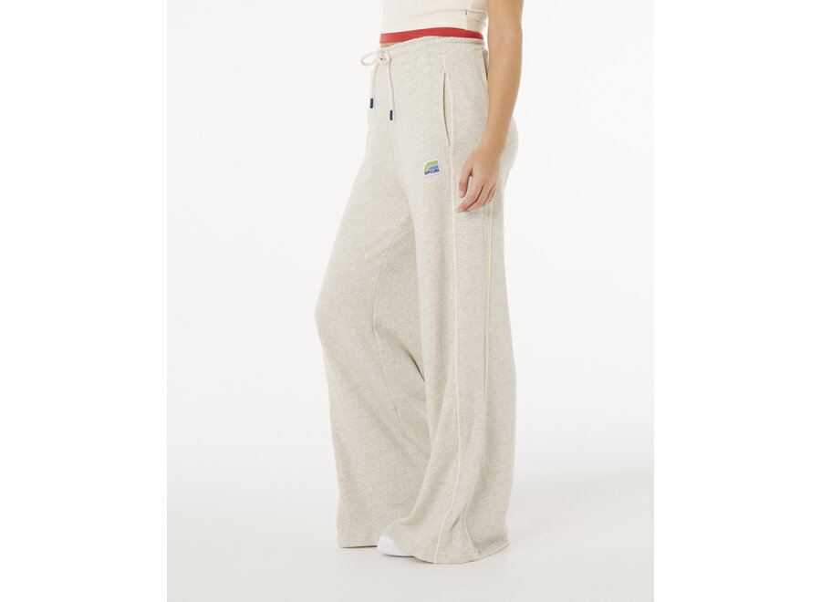 Rip Curl Surf Side Spliced Wide Leg Pant Grey Marle