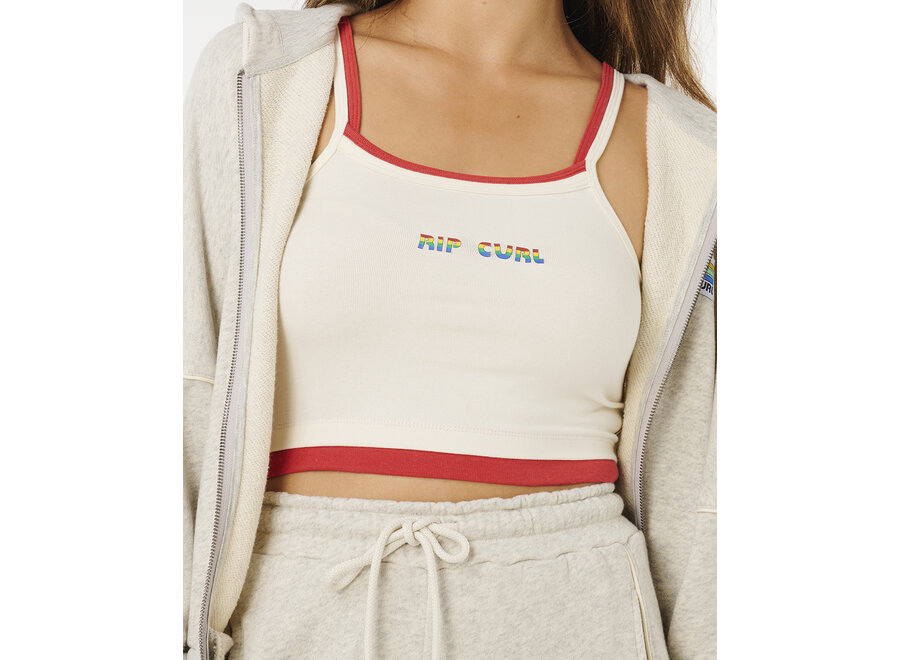 Rip Curl Surf Side Spliced Zip Through Grey Marle