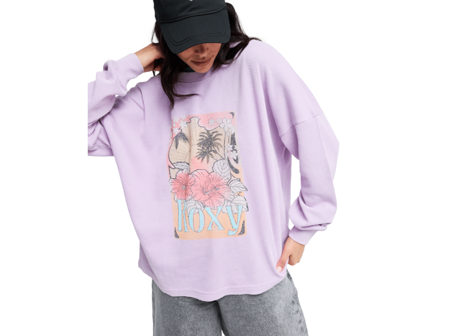Roxy Eastside Midwei Knit Crew Neck Crocus Petal