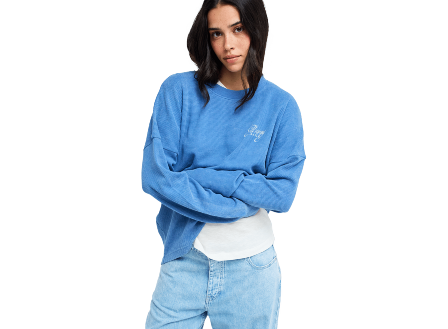Roxy Eastside Midwei Knit Crew Neck Dutch Blue