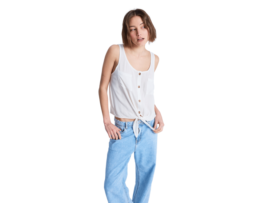 Roxy Tropical Woven Tank Top Coconut Milk