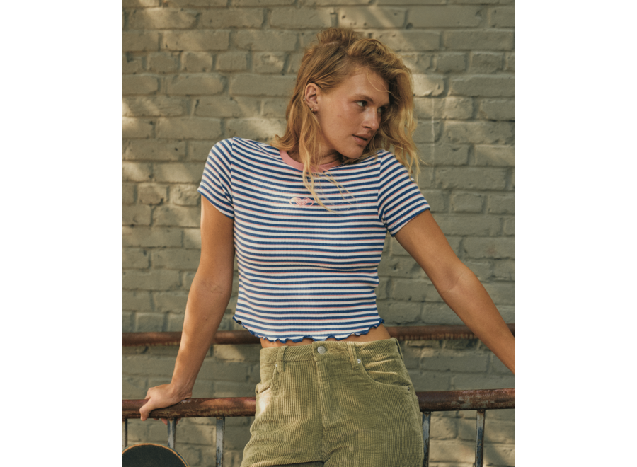 Bright Lights Knit Top Coconut Milk Stripy