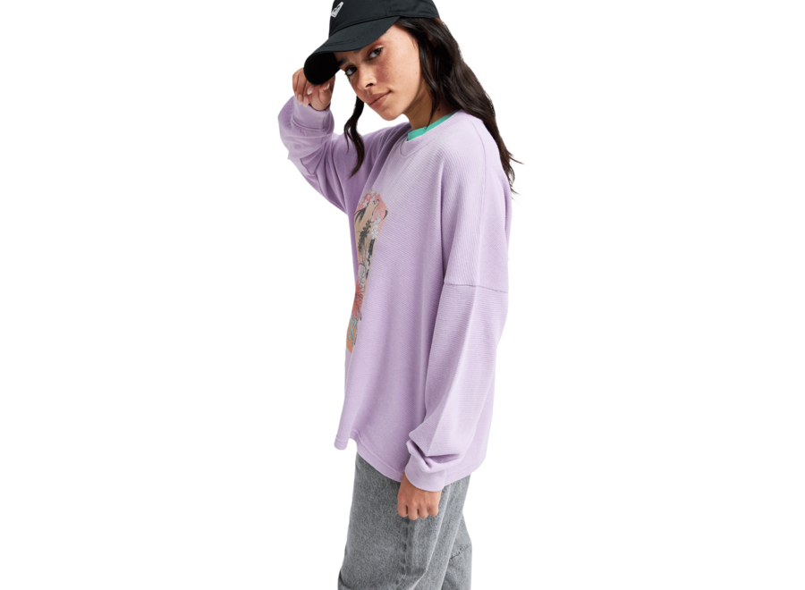 Roxy Eastside Midwei Knit Crew Neck Crocus Petal
