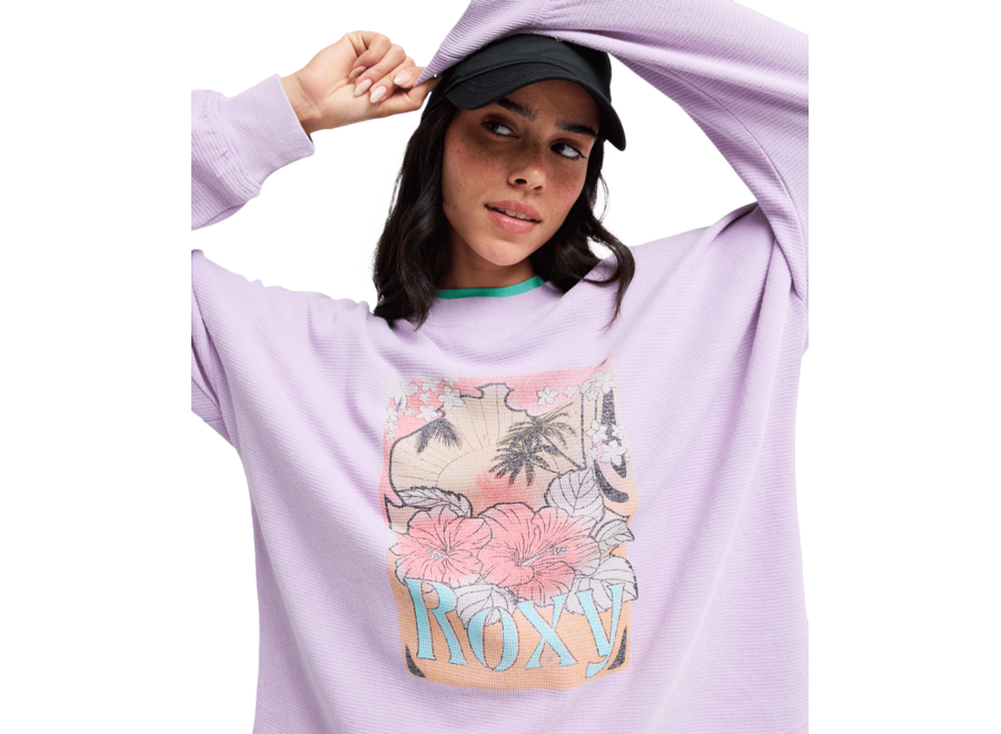 Roxy Eastside Midwei Knit Crew Neck Crocus Petal