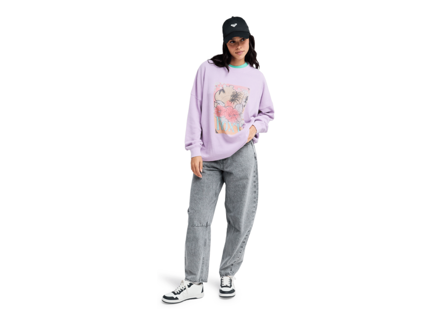 Eastside Midwei Knit Crew Neck Crocus Petal