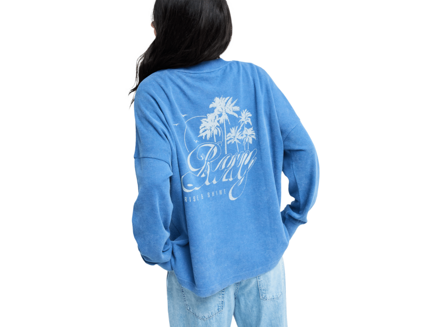Roxy Eastside Midwei Knit Crew Neck Dutch Blue