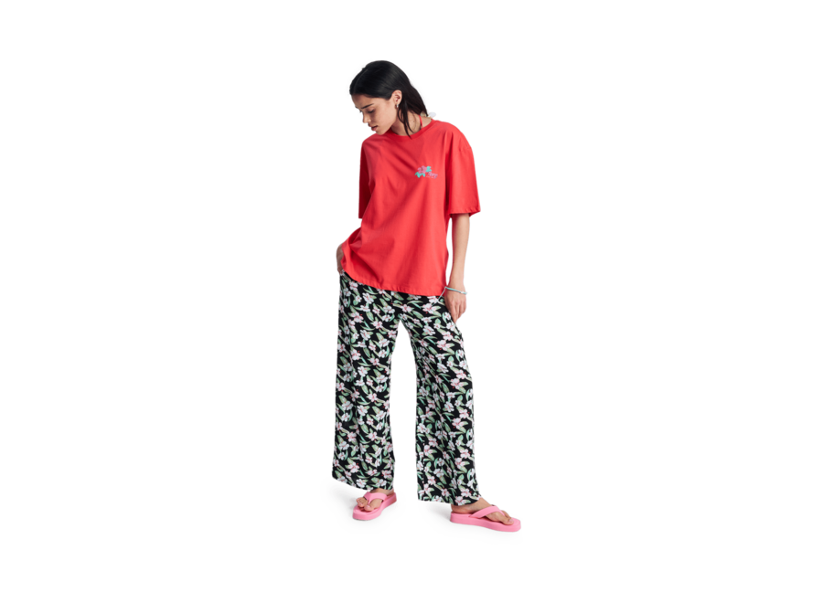 Roxy Hangloose Poster T-Shirt Hibiscus