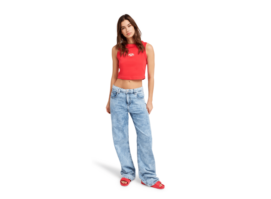 Iconic Days Knit Tank Top Hibiscus