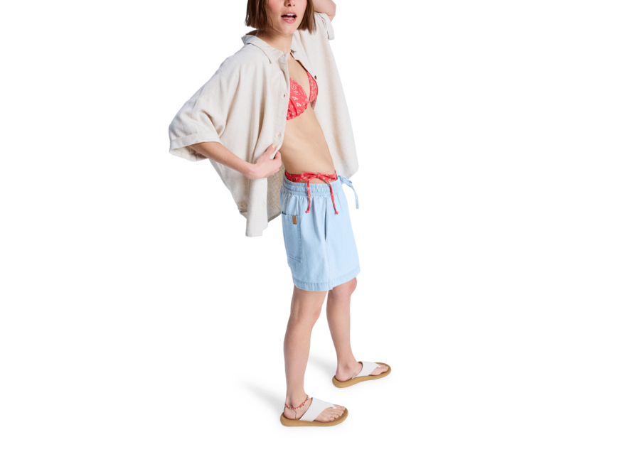 Roxy Lekeitio Denim Shorts Light Blue