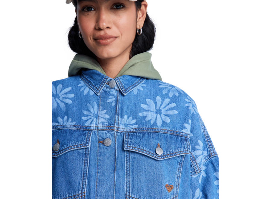 Roxy Salty Horizon Jacket Surf Wash