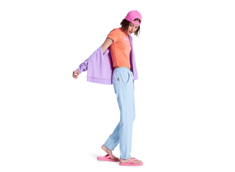 Roxy Slow Swell Regular Denim Pants Light Blue