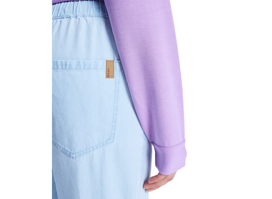 Roxy Slow Swell Regular Denim Pants Light Blue