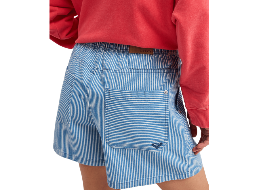 Roxy Stay Wavy Denim Shorts Coconut Milk Denim