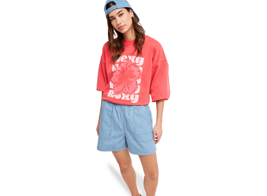 Roxy Stay Wavy Denim Shorts Coconut Milk Denim