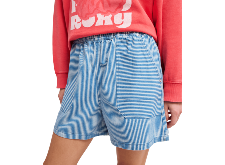 Roxy Stay Wavy Denim Shorts Coconut Milk Denim