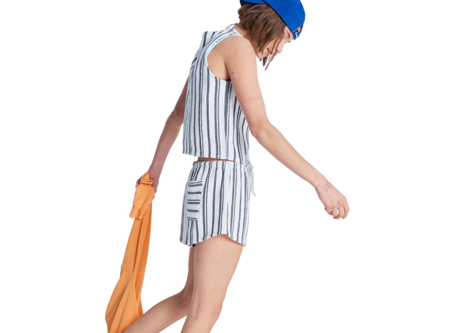 Roxy Sunbaked Woven Tank Top White Asparagus Vert