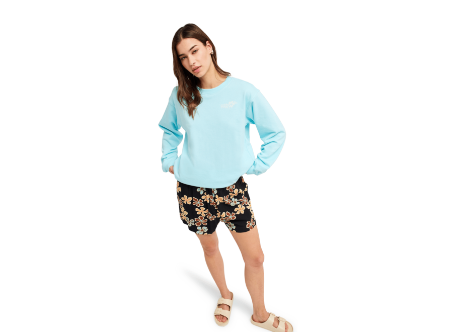 Roxy Surf Stoked Fleece Crew Neck Tanager Turquoise