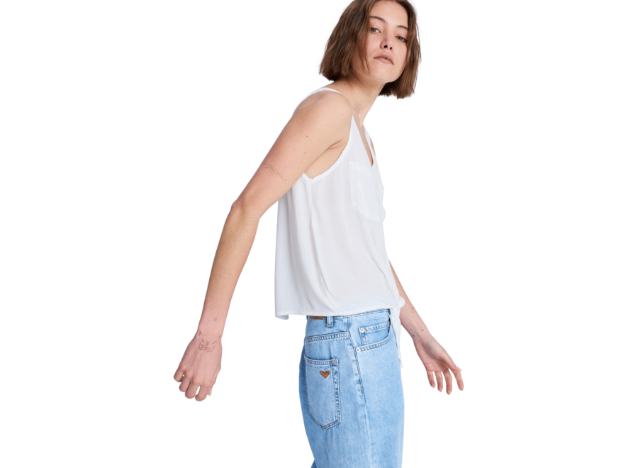 Roxy Tropical Woven Tank Top Coconut Milk