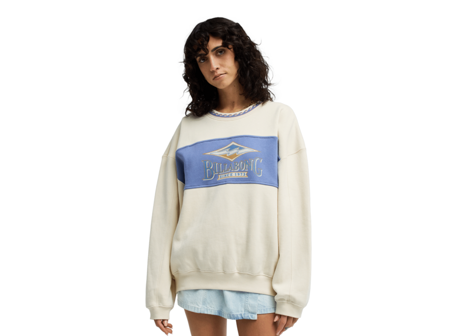 Point Break Crew Fleece Top White Cap