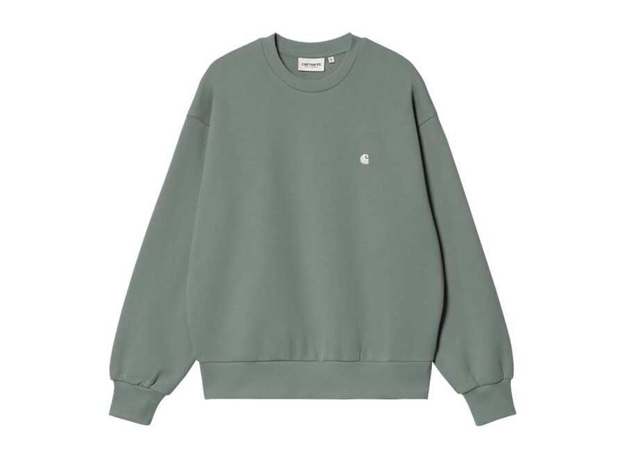 W' Casey Sweatshirt Velvet Green / Silver