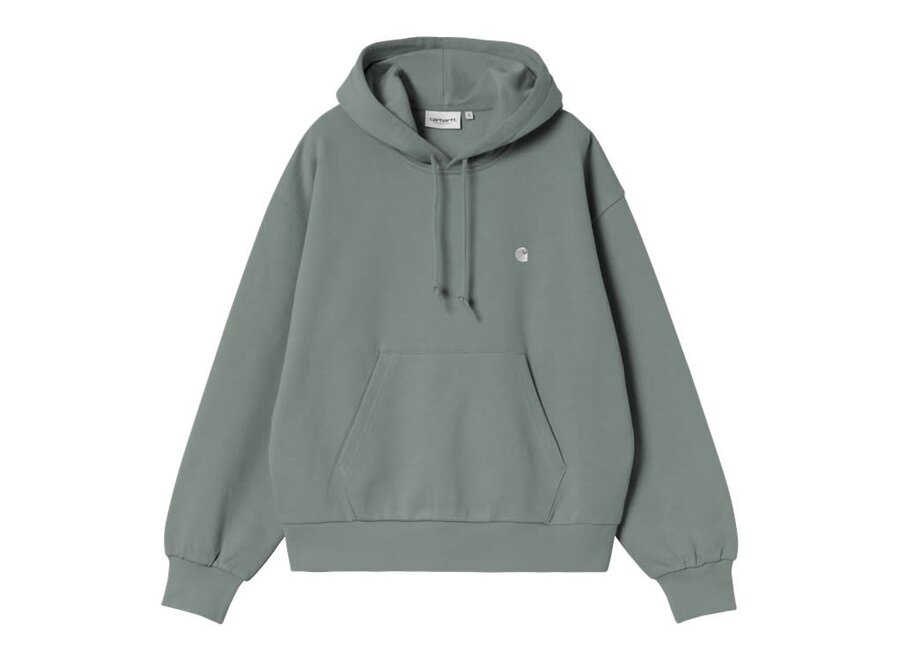 Carhartt WIP W' Hooded Casey Sweatshirt Velvet Green / Silver