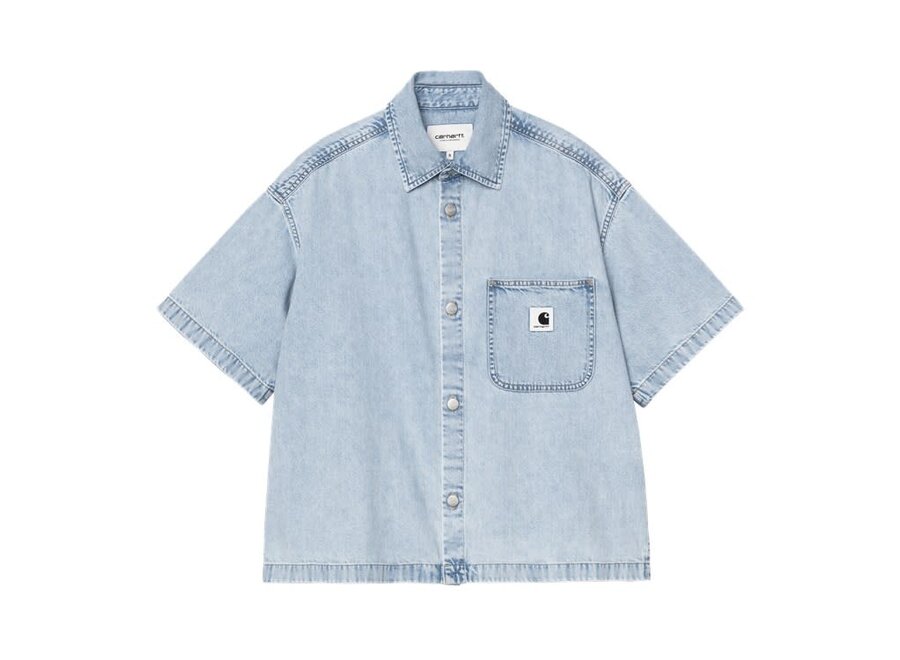Carhartt WIP W' S/S Lovilia Shirt Blue Stone Bleached