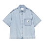 Carhartt WIP W' S/S Lovilia Shirt Blue Stone Bleached