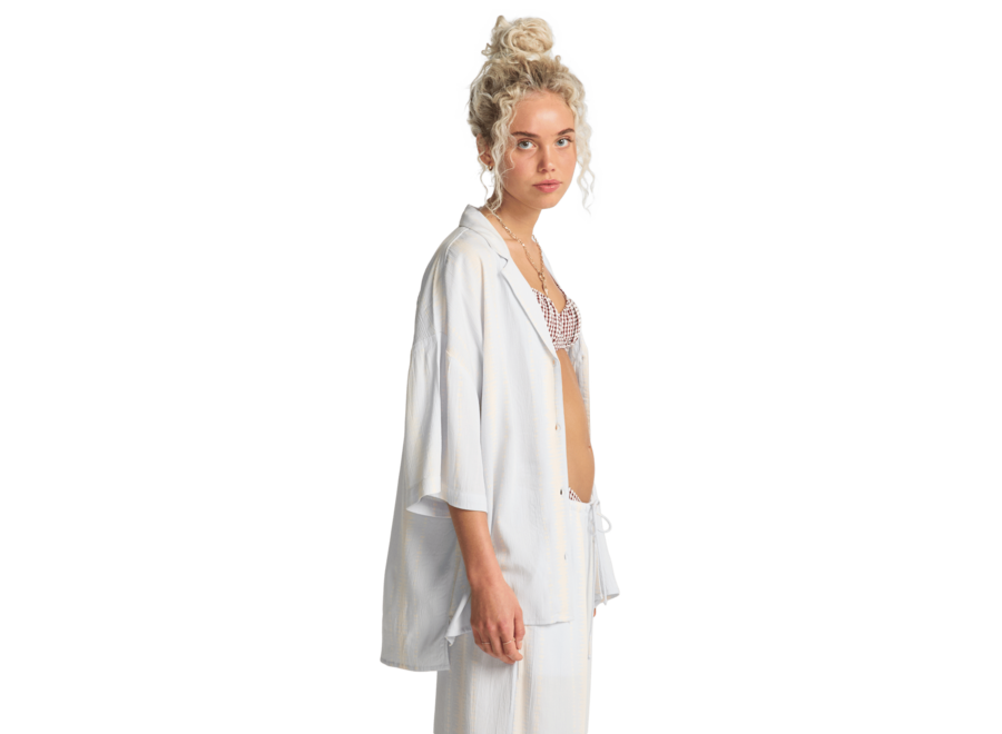 Billabong Beach Side Woven Top Mist Blue