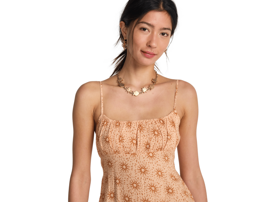 Billabong Dreaming Of Sun Woven Dress Light Peach