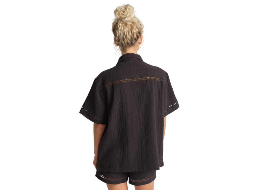 Billabong Summers End Woven Top Black Sands