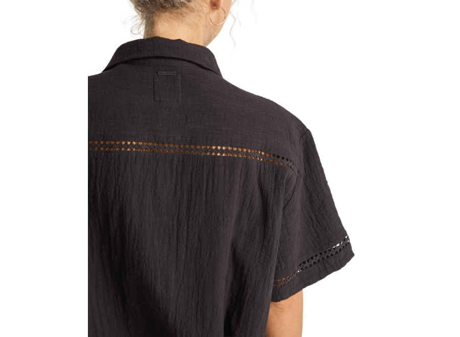 Billabong Summers End Woven Top Black Sands
