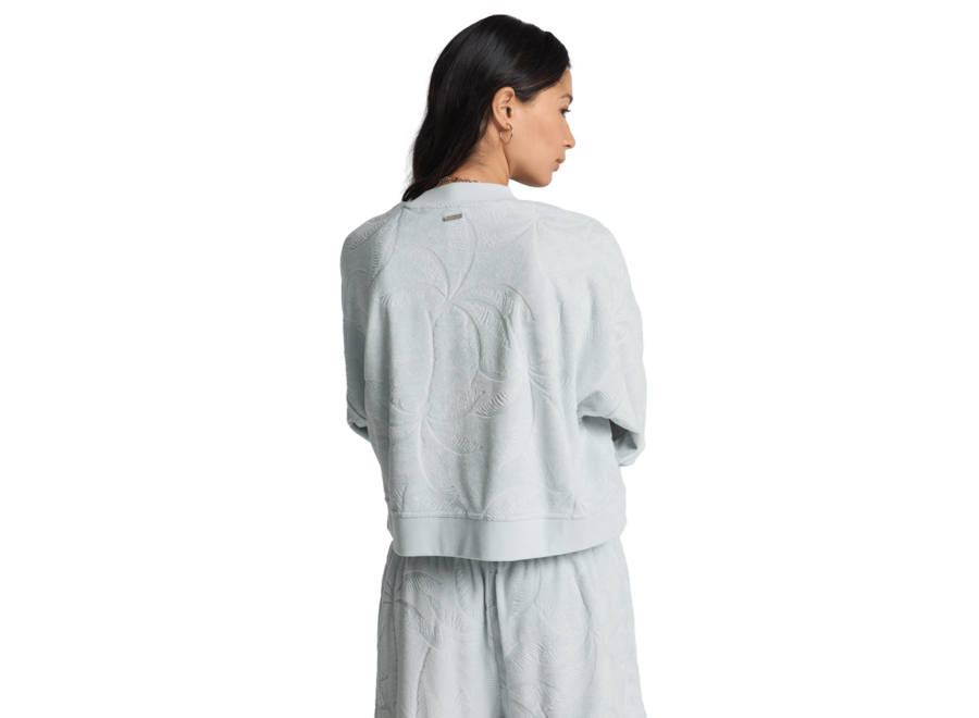 Billabong Tempo Crew Fleece Top Mist Blue