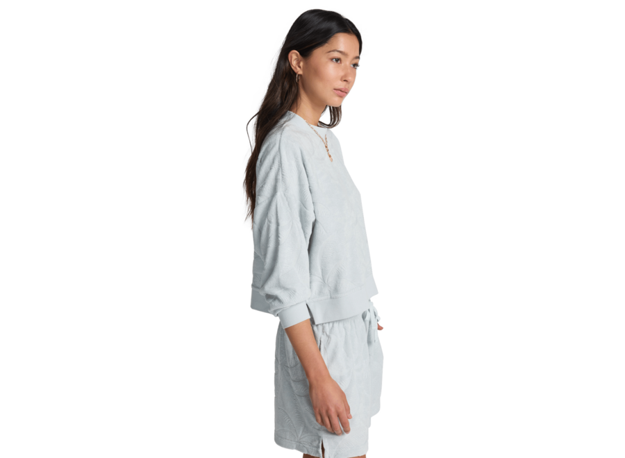 Billabong Tempo Crew Fleece Top Mist Blue