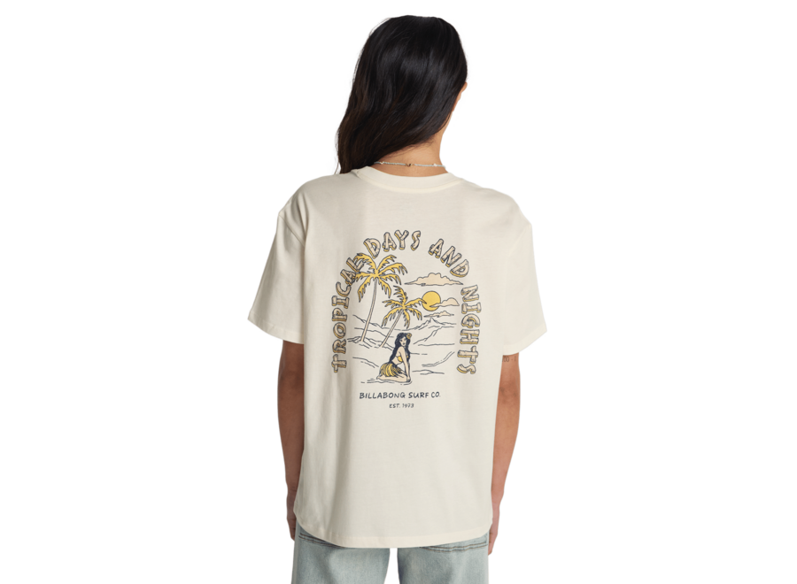 Billabong Welcome To Hawaii T-Shirt Salt Crystal