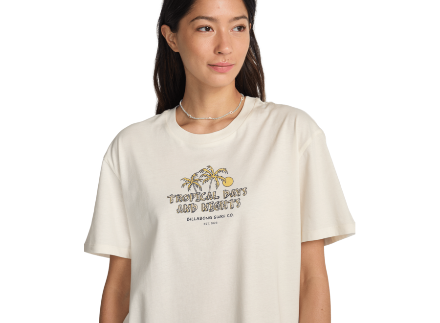 Billabong Welcome To Hawaii T-Shirt Salt Crystal