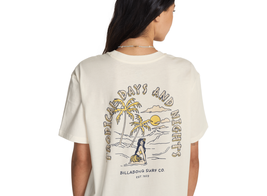 Billabong Welcome To Hawaii T-Shirt Salt Crystal