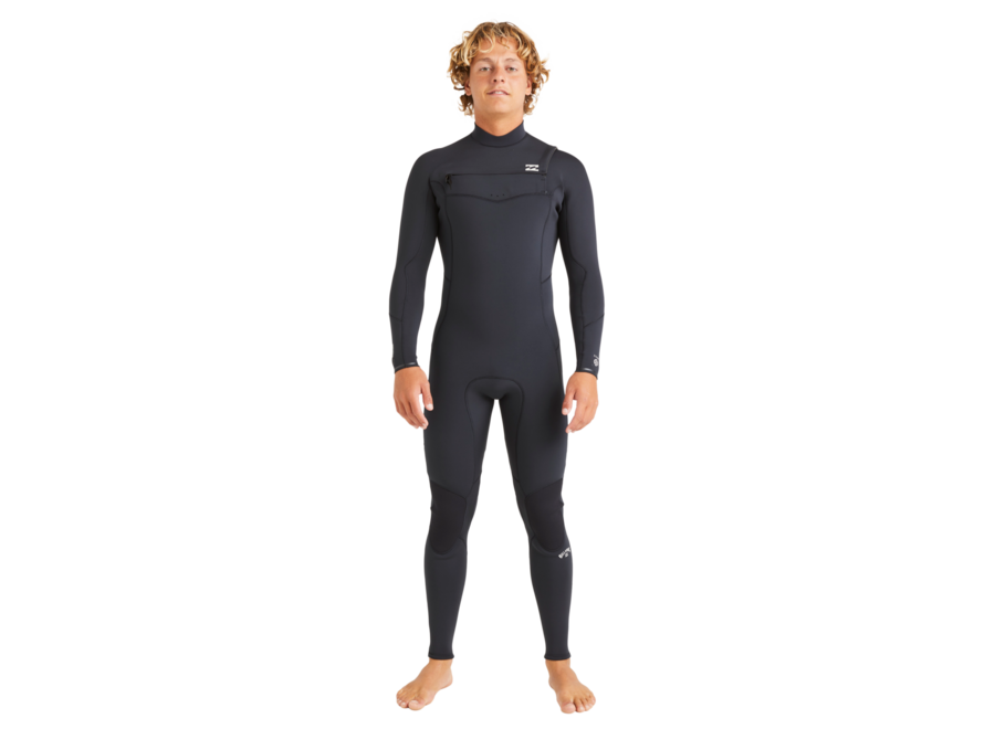 4/3mm Absolute Natural Chest Zip Wetsuit Black