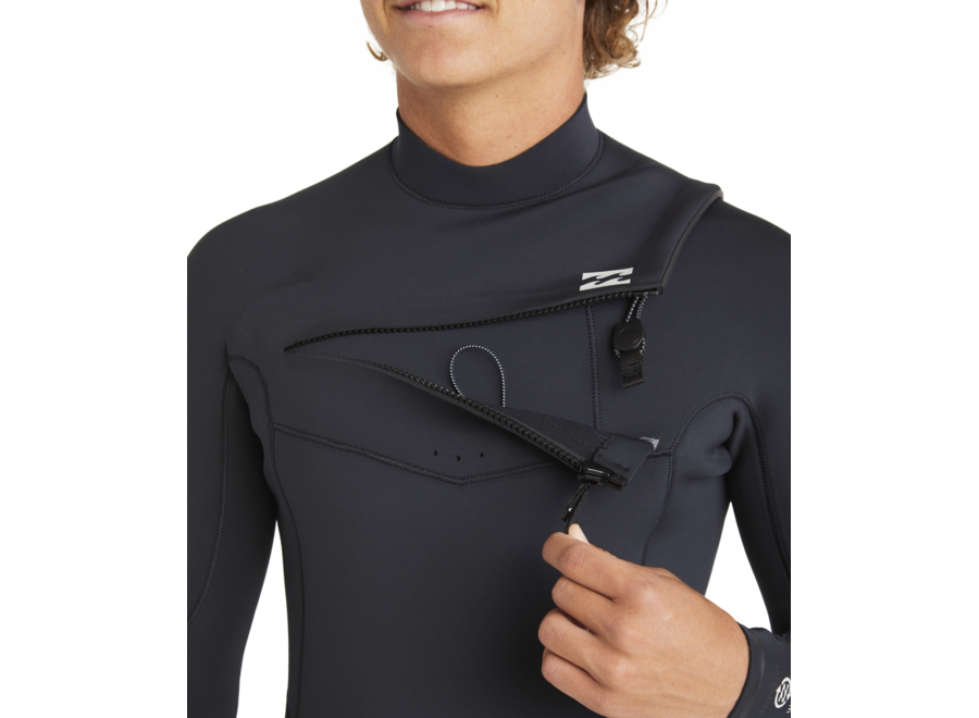 Billabong 4/3mm Absolute Natural Chest Zip Wetsuit Black