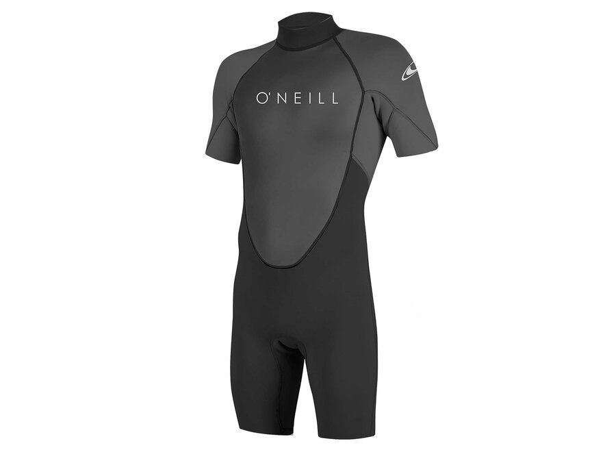 O’Neill Reactor 2 2mm Back Zip Shorty Wetsuit Black/Graphite