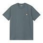 Carhartt WIP S/S Chase T-Shirt Cozy Blue / Gold