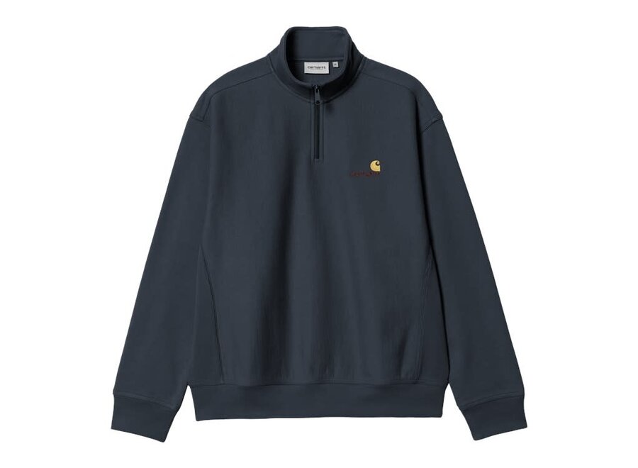 Half Zip American Script Sweat Deep Night