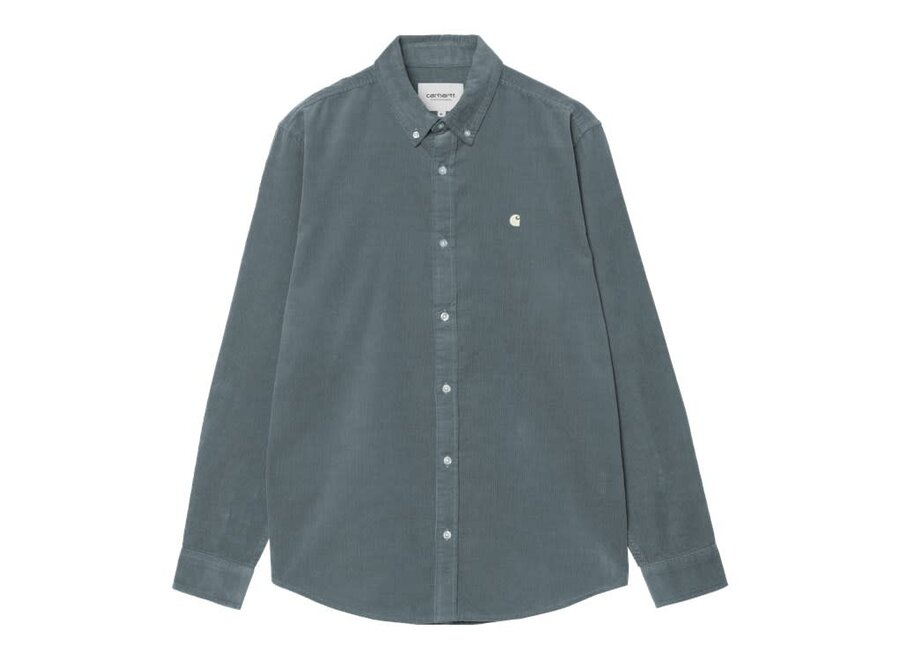 L/S Madison Fine Cord Shirt Cozy Blue / Wax