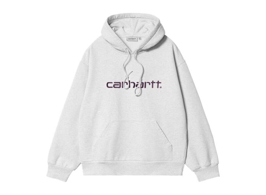 Carhartt WIP Hooded Carhartt Sweat Ash Heather / Cozy Purple